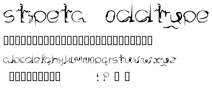 Stipeta  Oddtype font